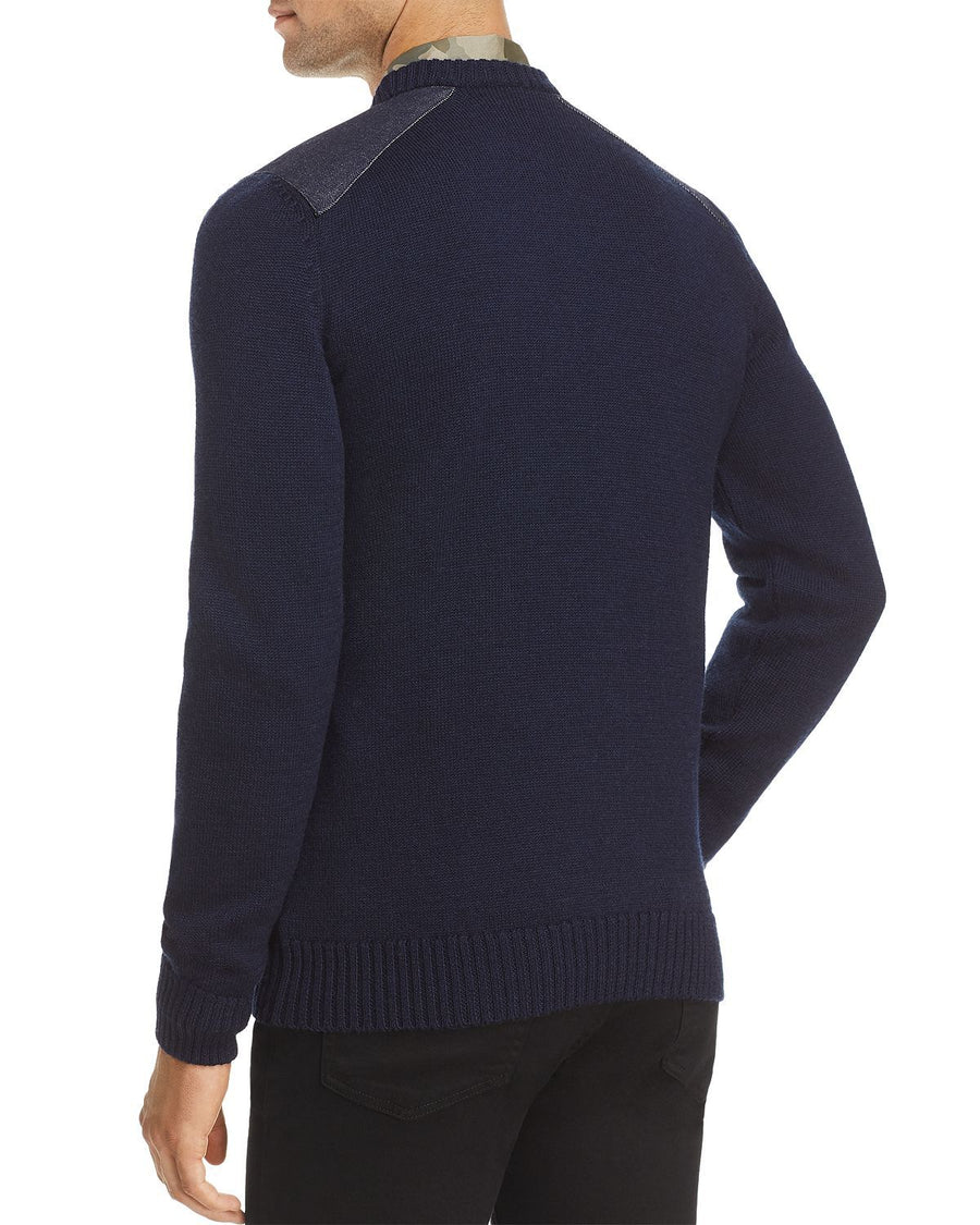 A.p.c. Karlheinz Shoulder Patch Sweater Navy