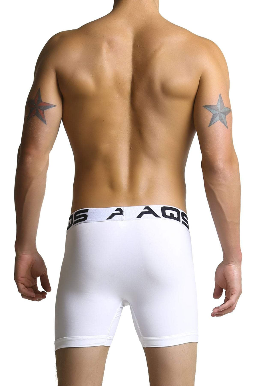 AQS Black/Light Blue/White Boxer Brief 3-Pack