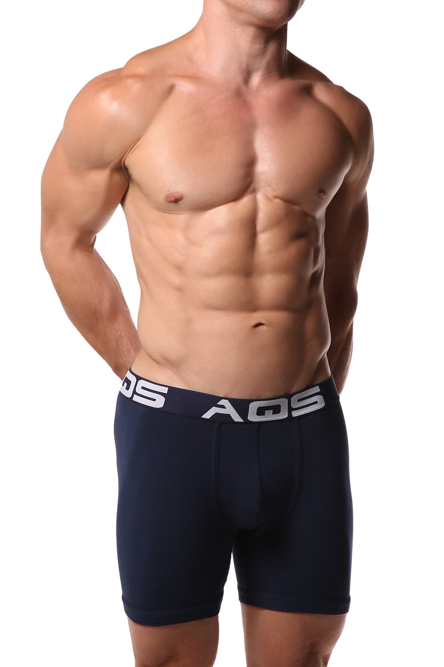 AQS Navy/Teal/Pink Boxer Brief 3-Pack