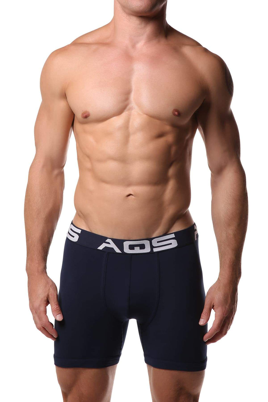 AQS Navy/Teal/Pink Boxer Brief 3-Pack
