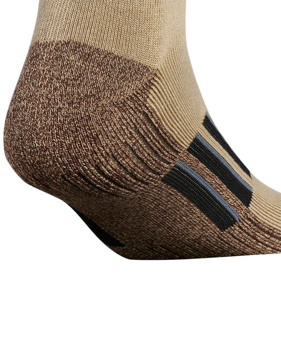 Adidas 2-pk. Climalitemid-crew Socks Khaki - Chocolate Marl/ Chocolate/ Black/ Onix