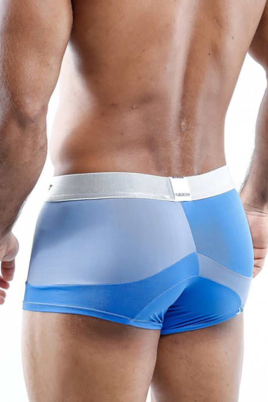 Agacio Blue/Lavender Asymmetric Boxer Trunk