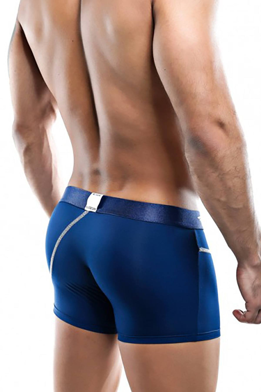 Agacio Navy-Blue/White Boxer Brief