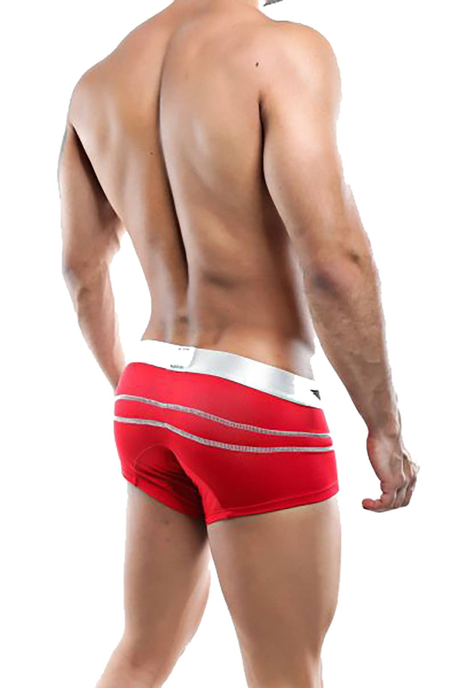 Agacio Red/Silver Boxer Trunk
