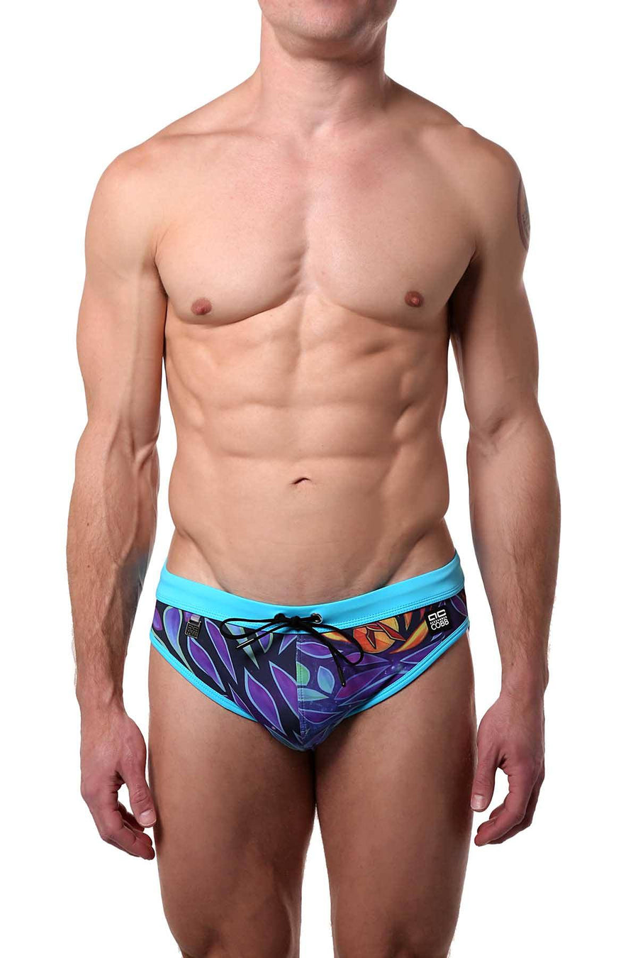 Alexander Cobb Black/Light-Blue Icarus Fall Swim Brief