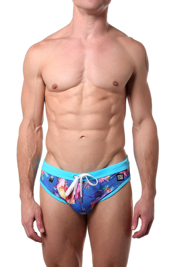 Alexander Cobb Blue Crete Swim Brief