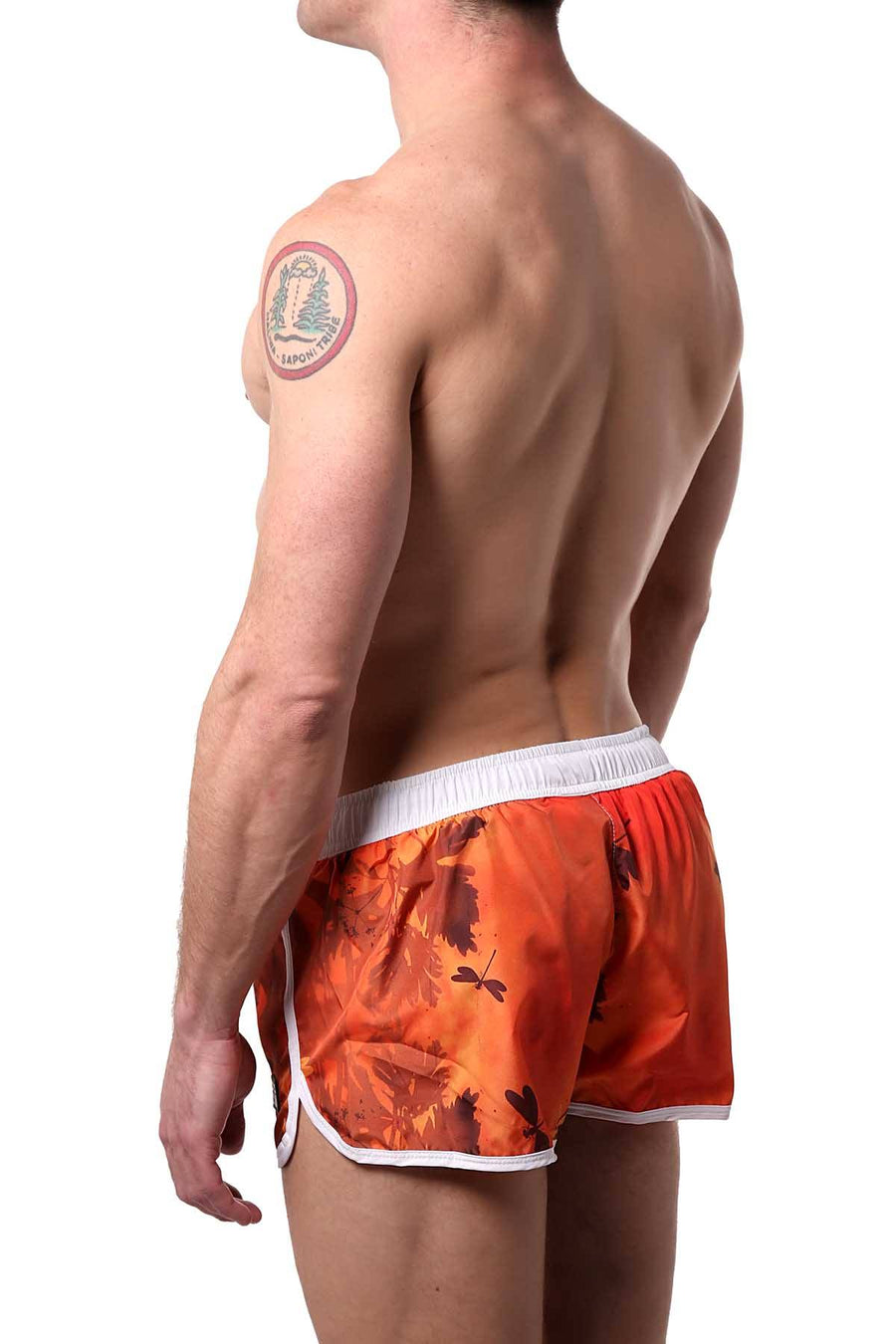 Alexander Cobb Orange Dragonfly Swim Short