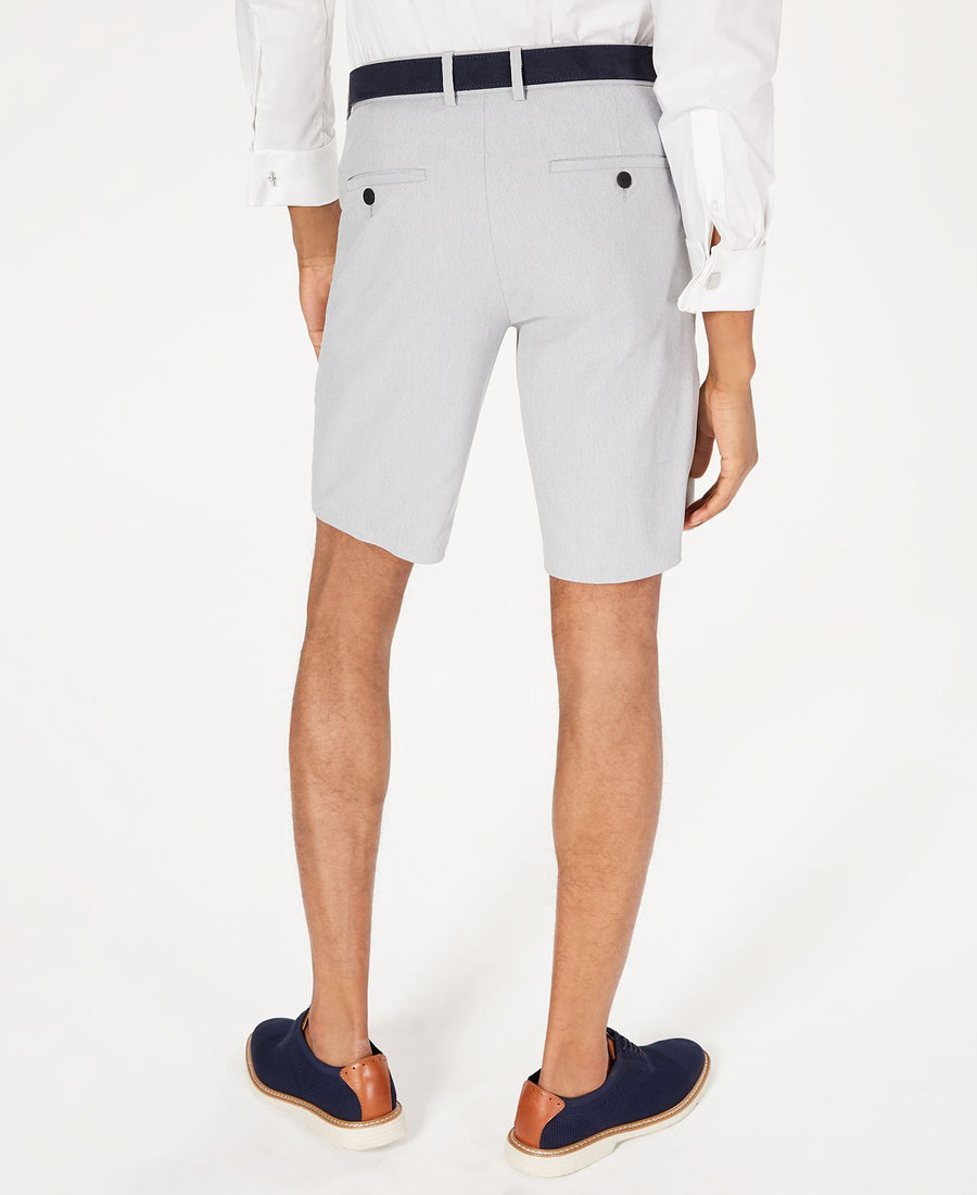 Alfani Alfatech Stretch Waistband 9" Shorts Grey Heather