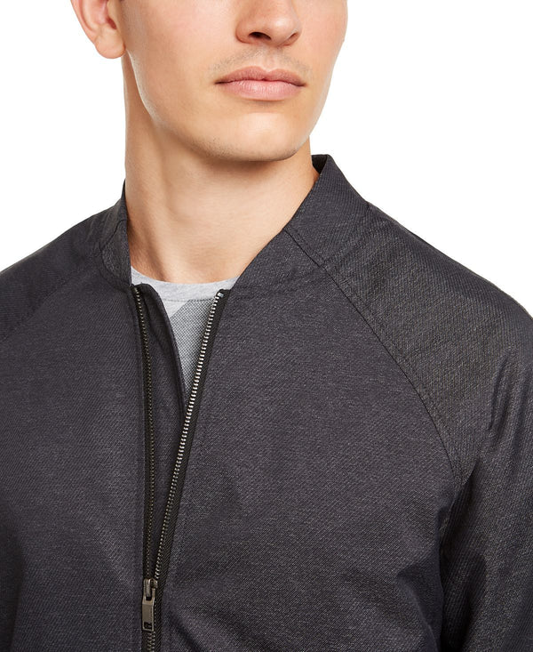 Alfani Deep Twill Bomber Jacket Midnight Blue