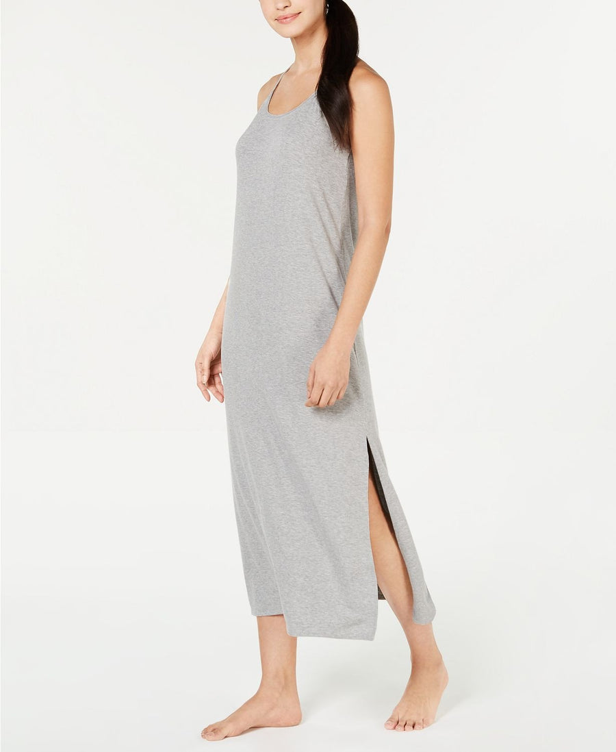 Alfani Ribbed Nightgown in Heather Grey