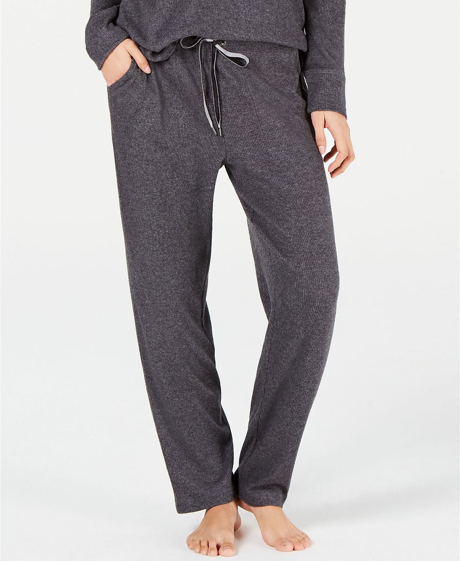 Alfani Ribbed Soft Knit Jogger in Dark Grey