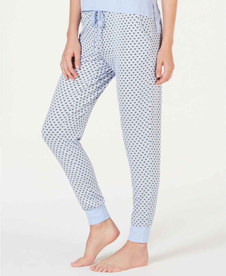Alfani Ultra Soft Printed Jogger in Blue Wave