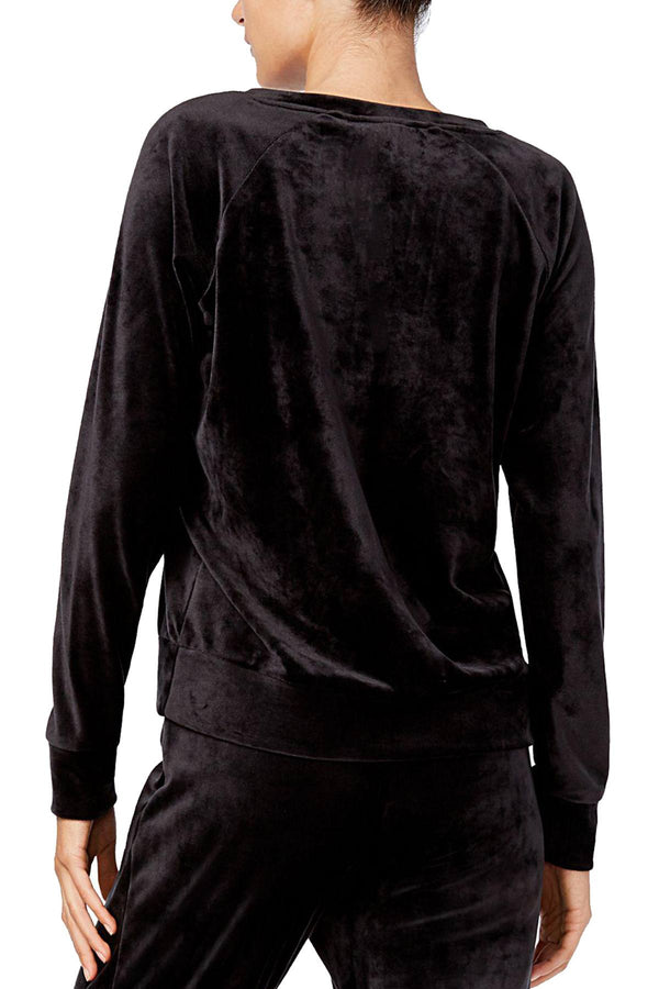 Alfani Velvet Lounge Top in Black
