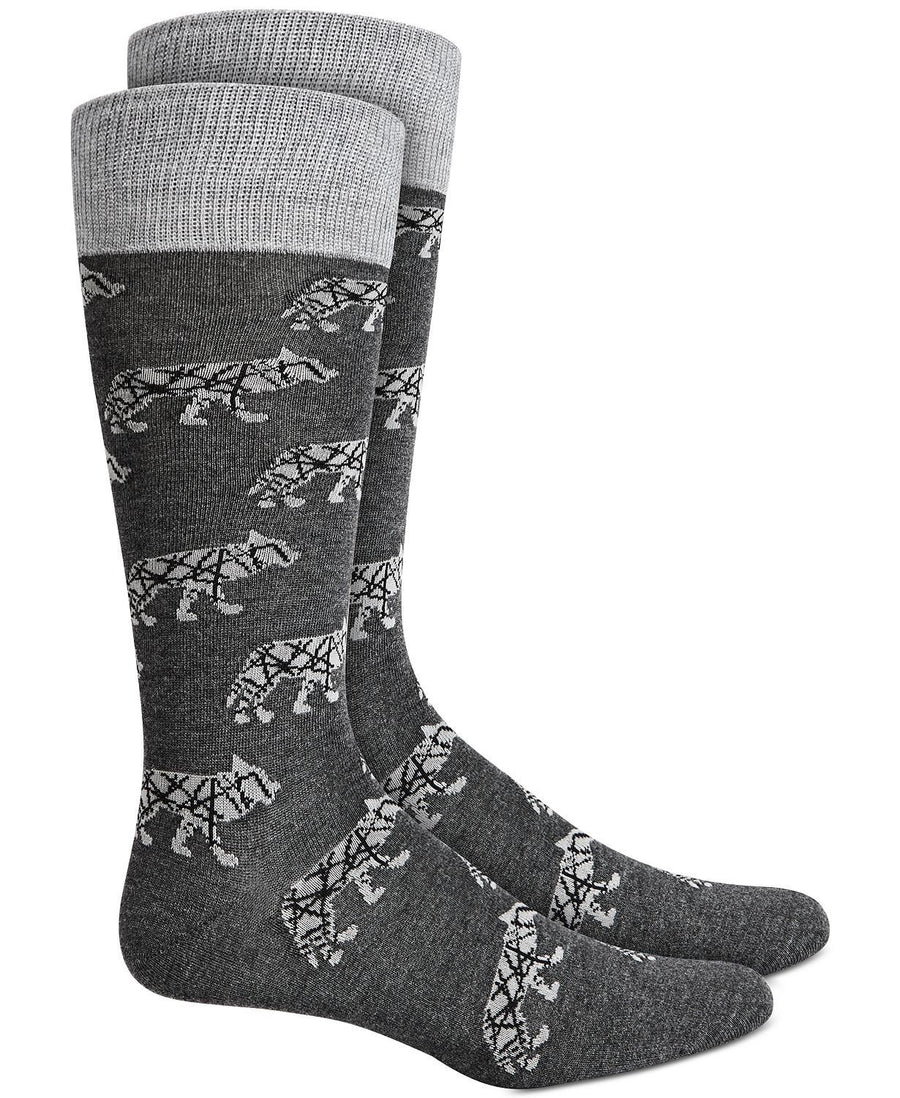 Alfani Wolf Socks Charcoal Grey