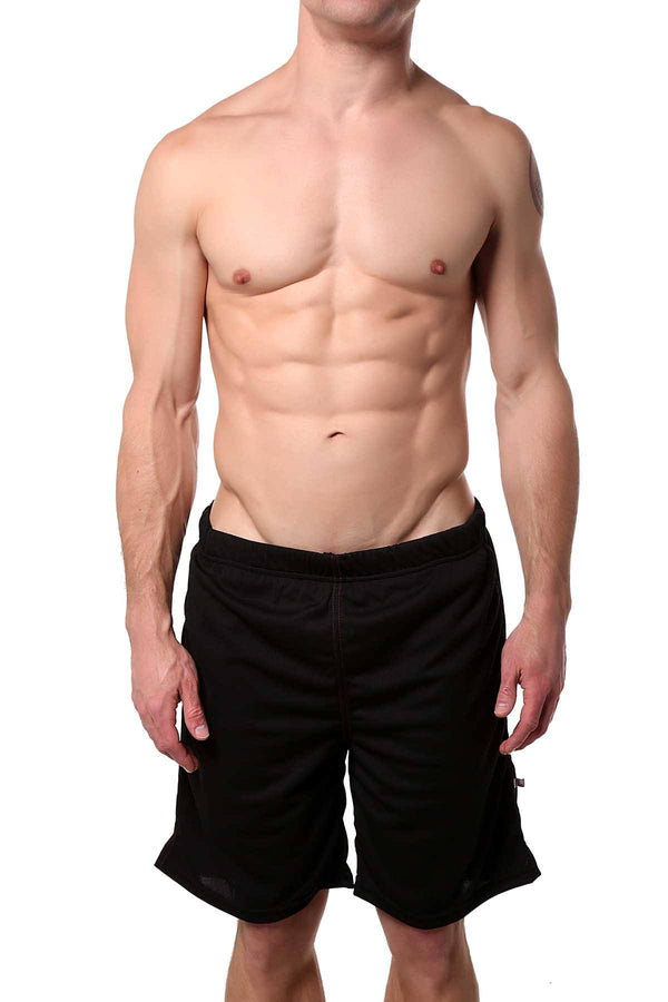 American Jock Black 17-In Workout Short w/Built-In Jockstrap