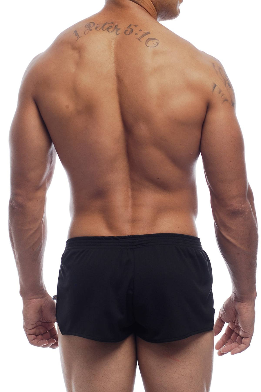 American Jock Black Elite Sport Jogging Short