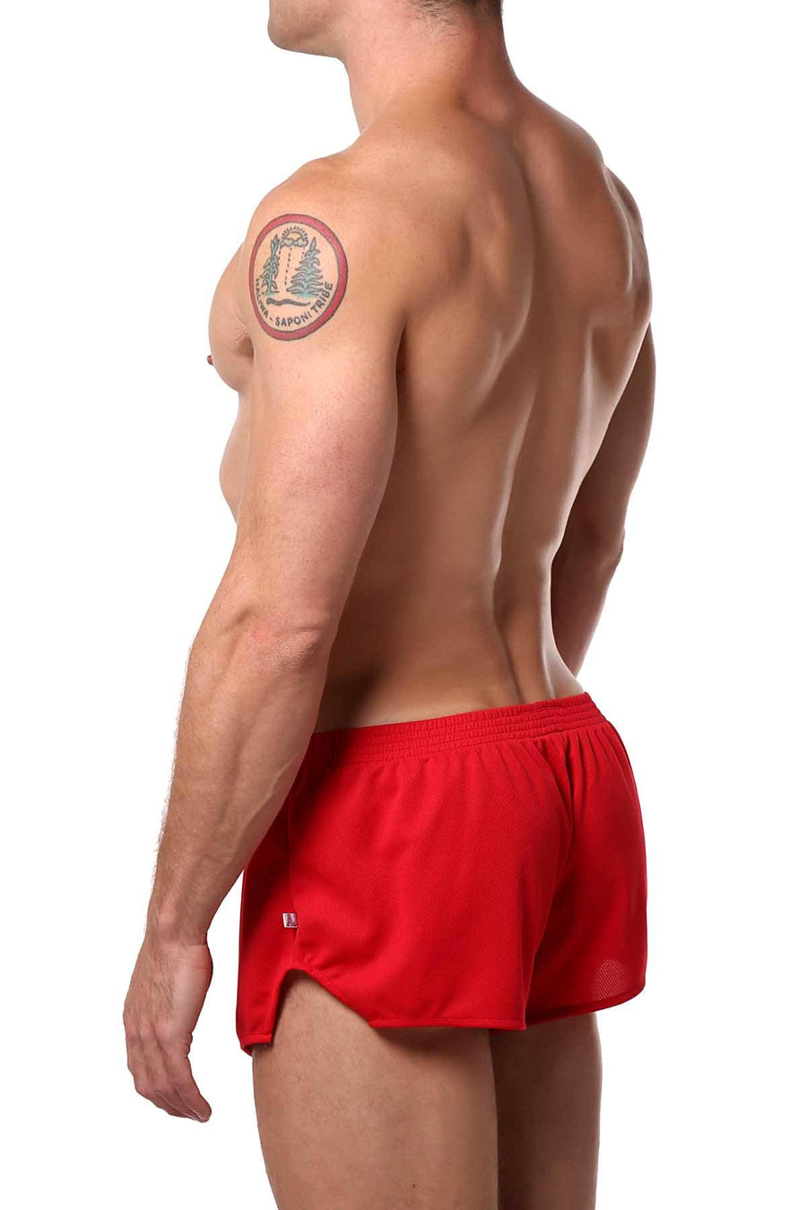American Jock Red Running Short