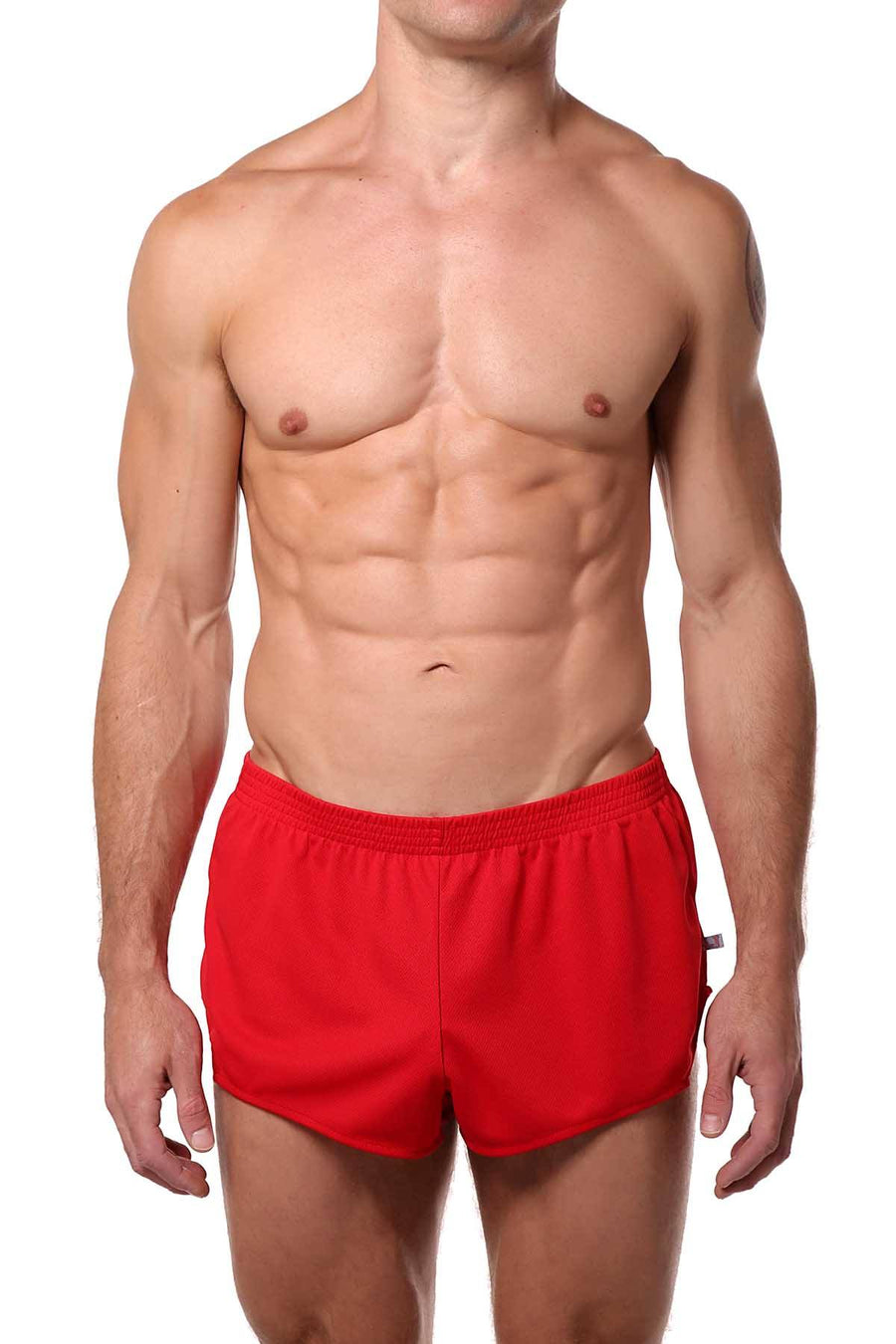 American Jock Red Running Short