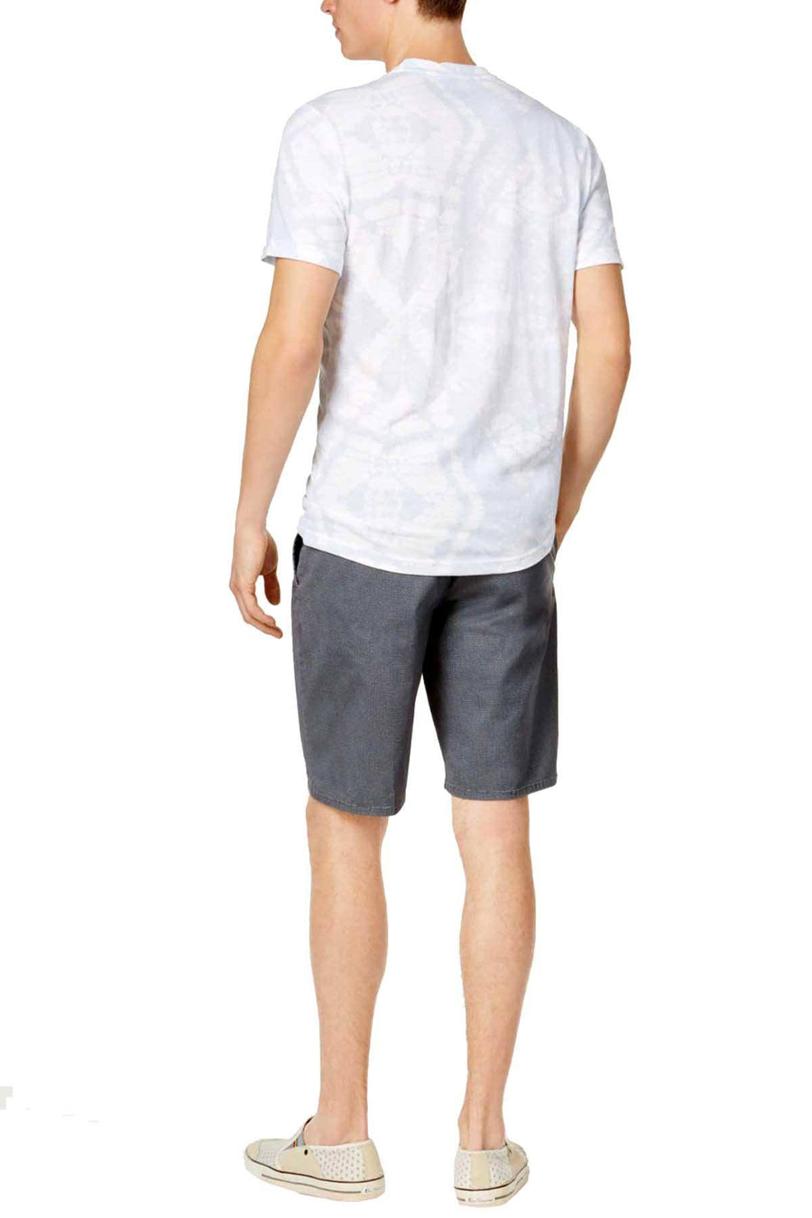 American Rag Bright White/Fog Blue Tie Dye T-Shirt