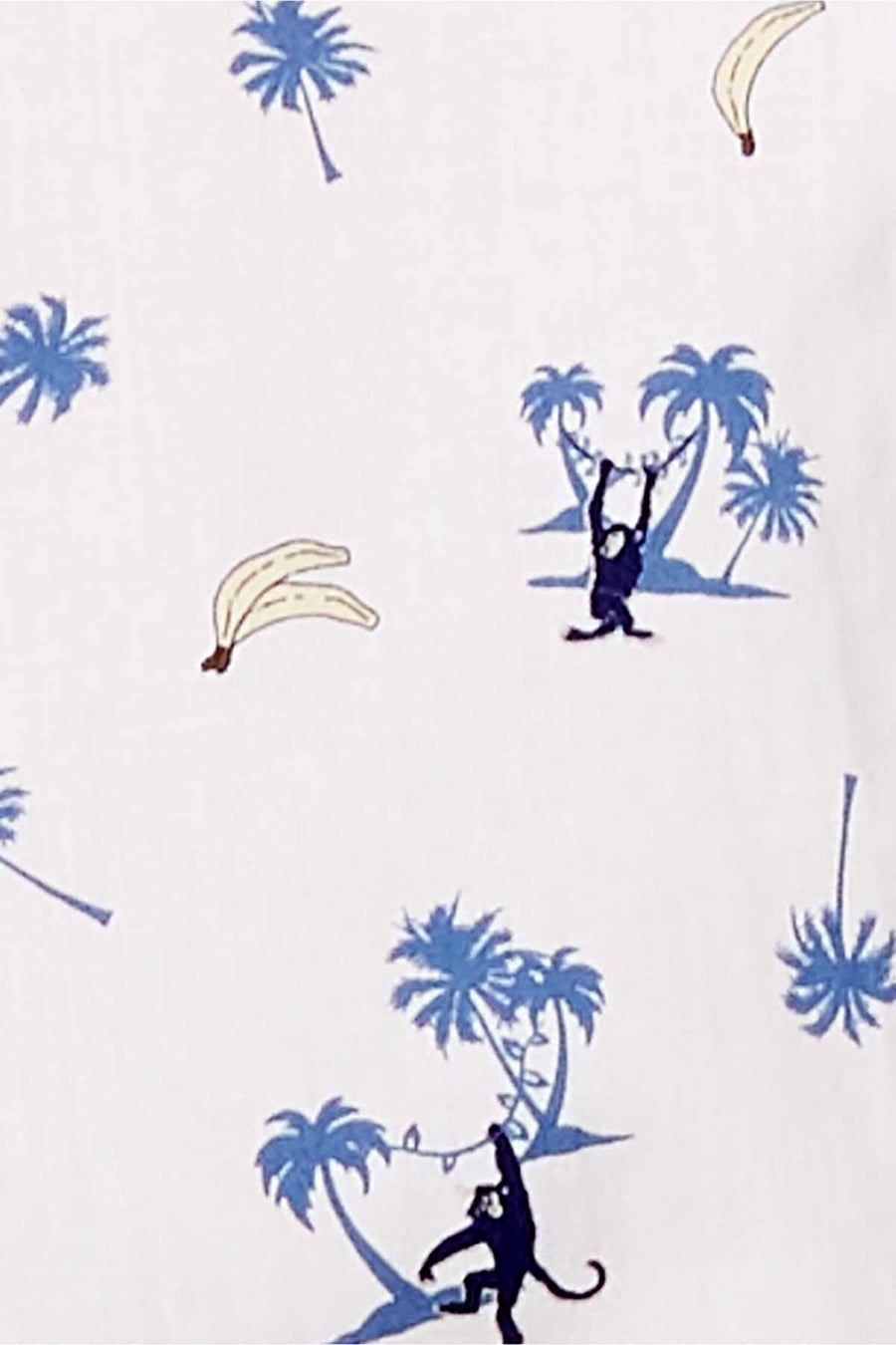 American Rag Bright White Monkey Party Graphic Print Shirt