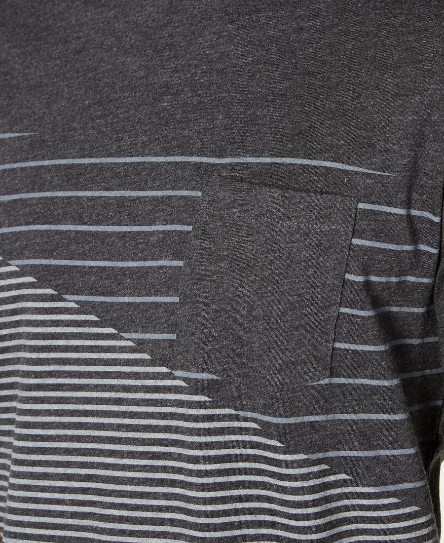 American Rag Colorblocked T-shirt Charcoal Hthr