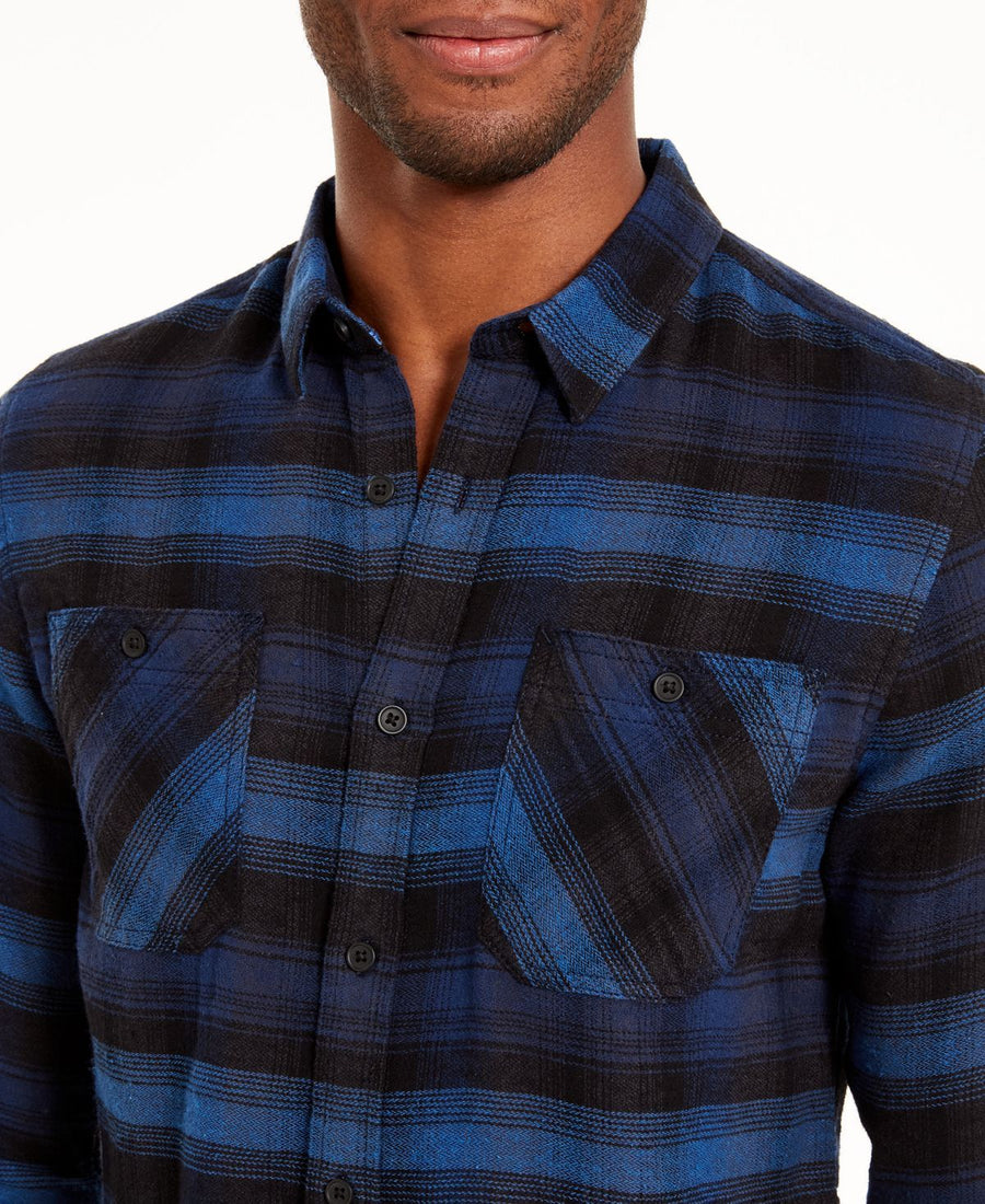 American Rag Jason Plaid 2.0 Shirt Blue Field