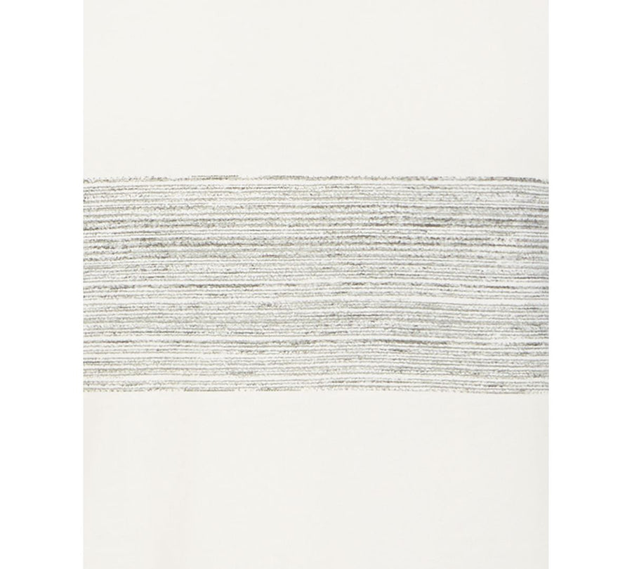 American Rag V-neck Heathered Striped T-shirt White