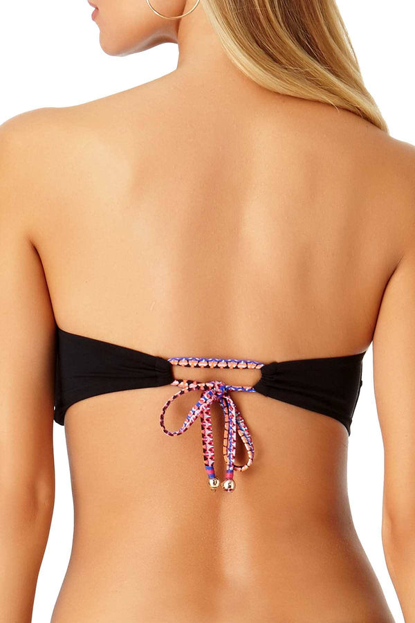 Anne Cole Fleetwood Floral Print Bandeau Bikini Top