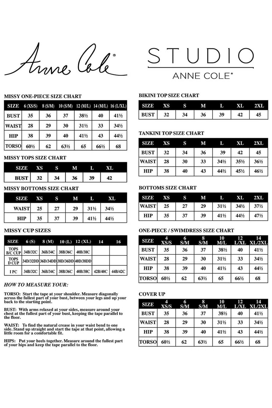 Anne Cole Side Tie Swim Brief Bottom in Black