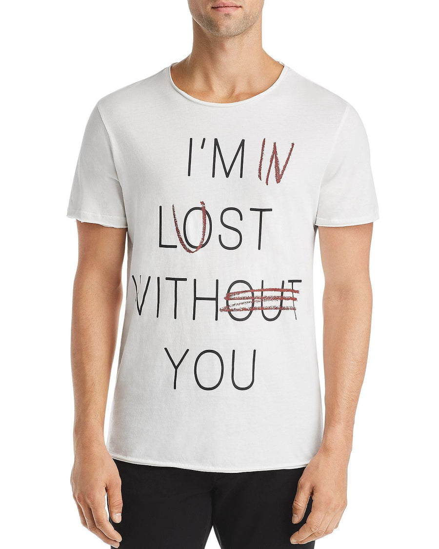 Antony Morato Lost Without You Graphic Tee Cream