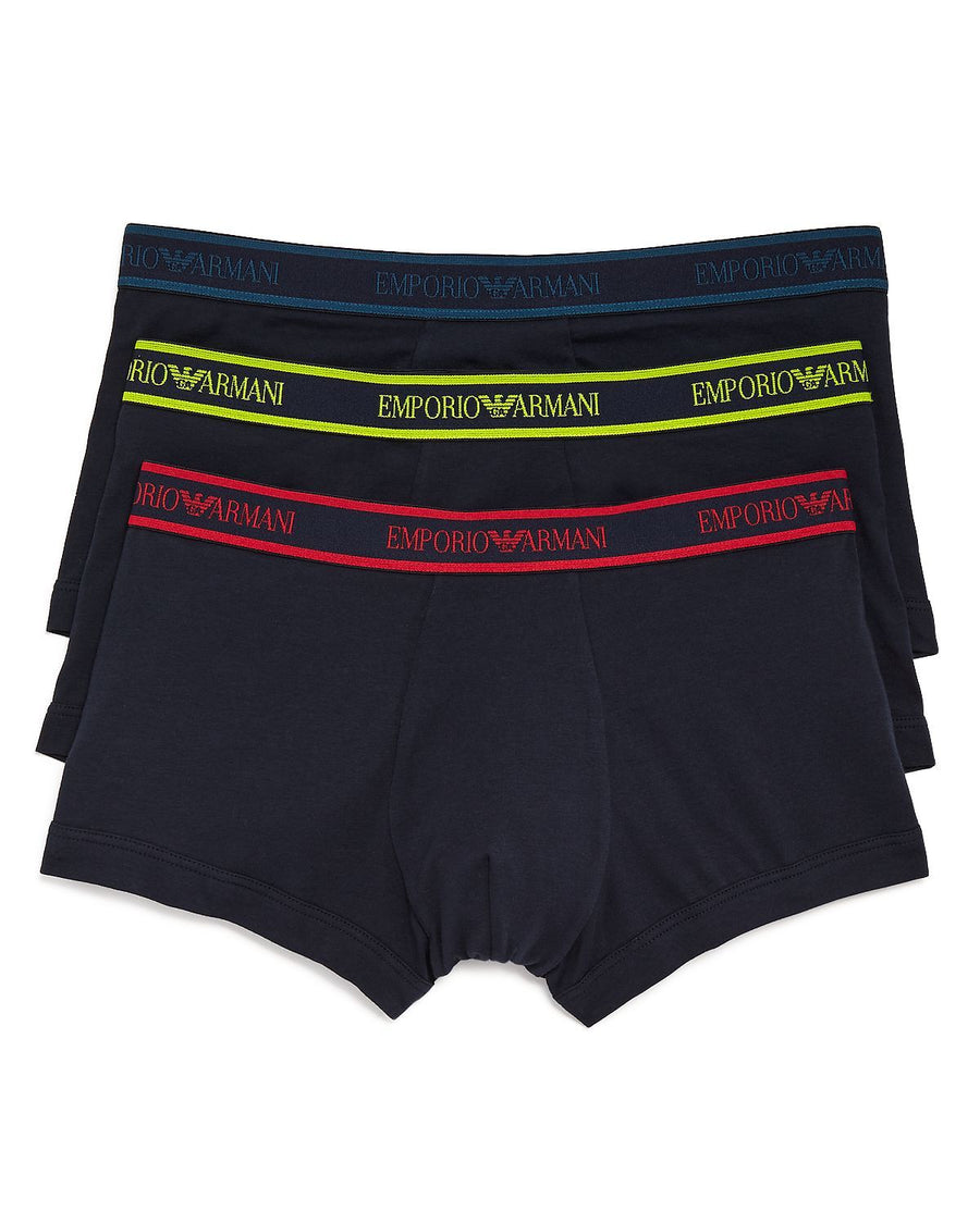 Armani Core Cotton Trunks Pack Of 3 Multi