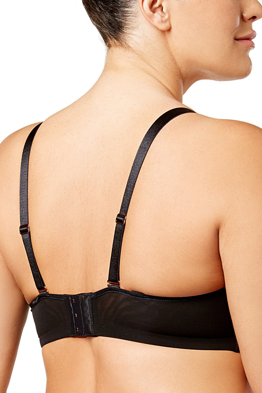 Ashley Graham PLUS Black Diva Underwire Demi Bra