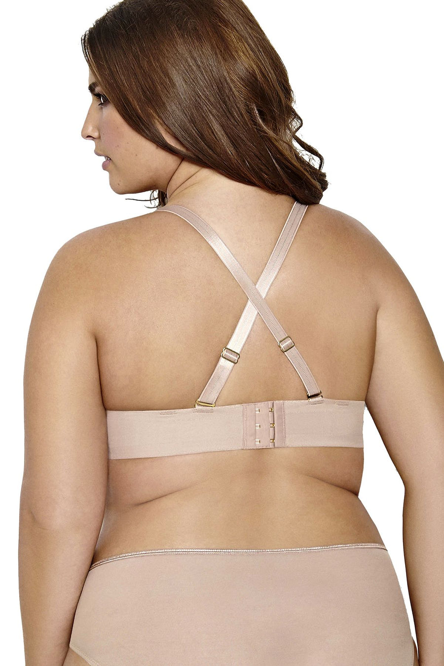 Ashley Graham PLUS Cappuccino Icon T-Shirt Bra