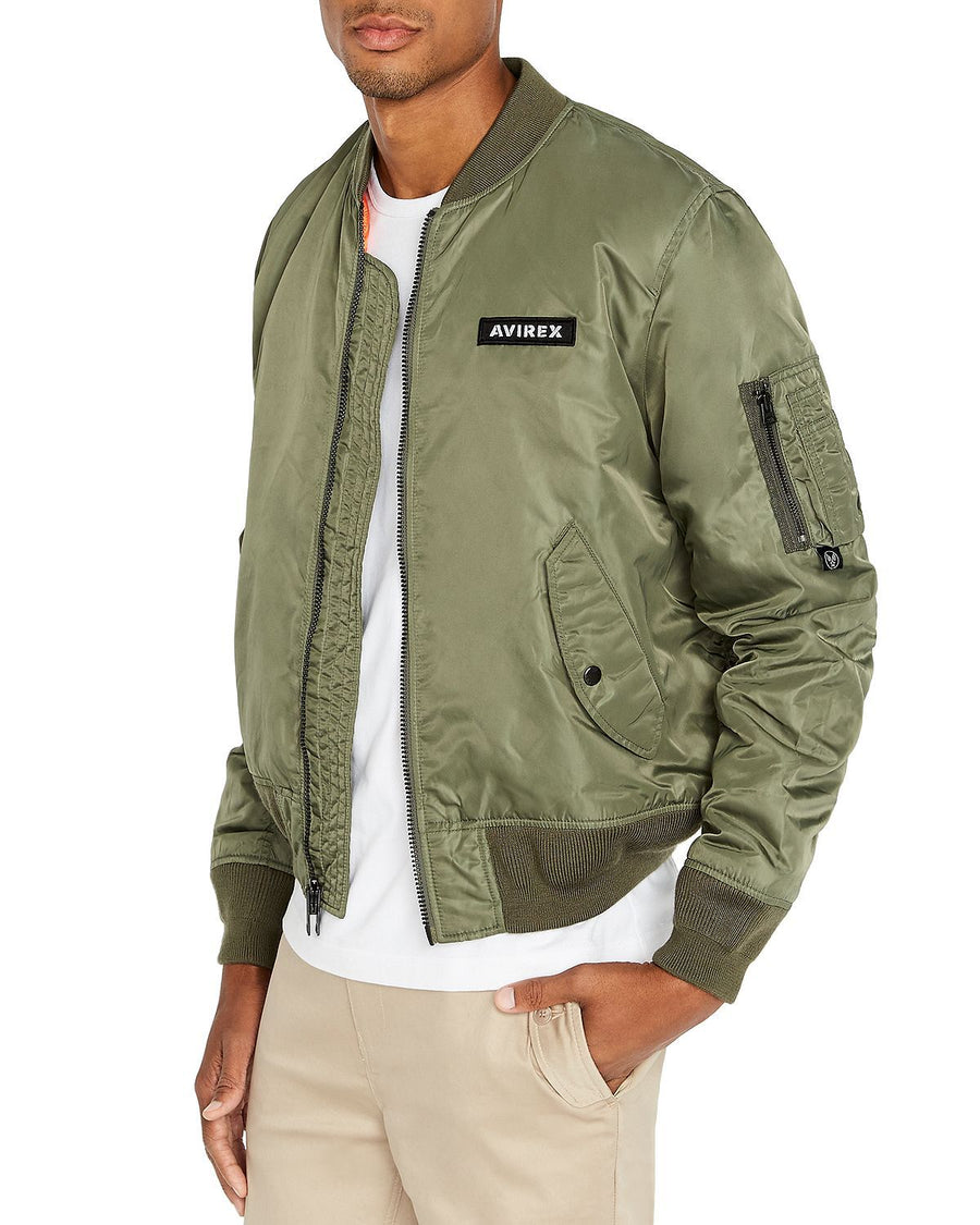 Avirex Ma-1 Logo Bomber Jacket Military Olive