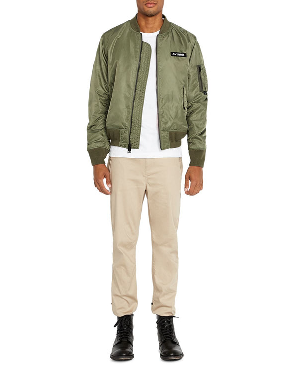 Avirex Ma-1 Logo Bomber Jacket Military Olive