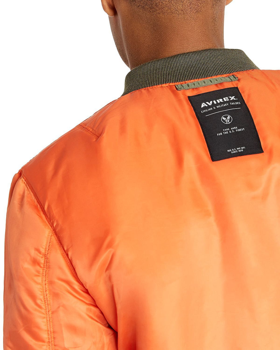 Avirex Ma-1 Logo Bomber Jacket Military Olive