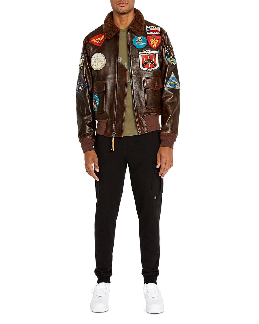 Avirex Regular Fit Aviator Jacket 2 Tone Tango