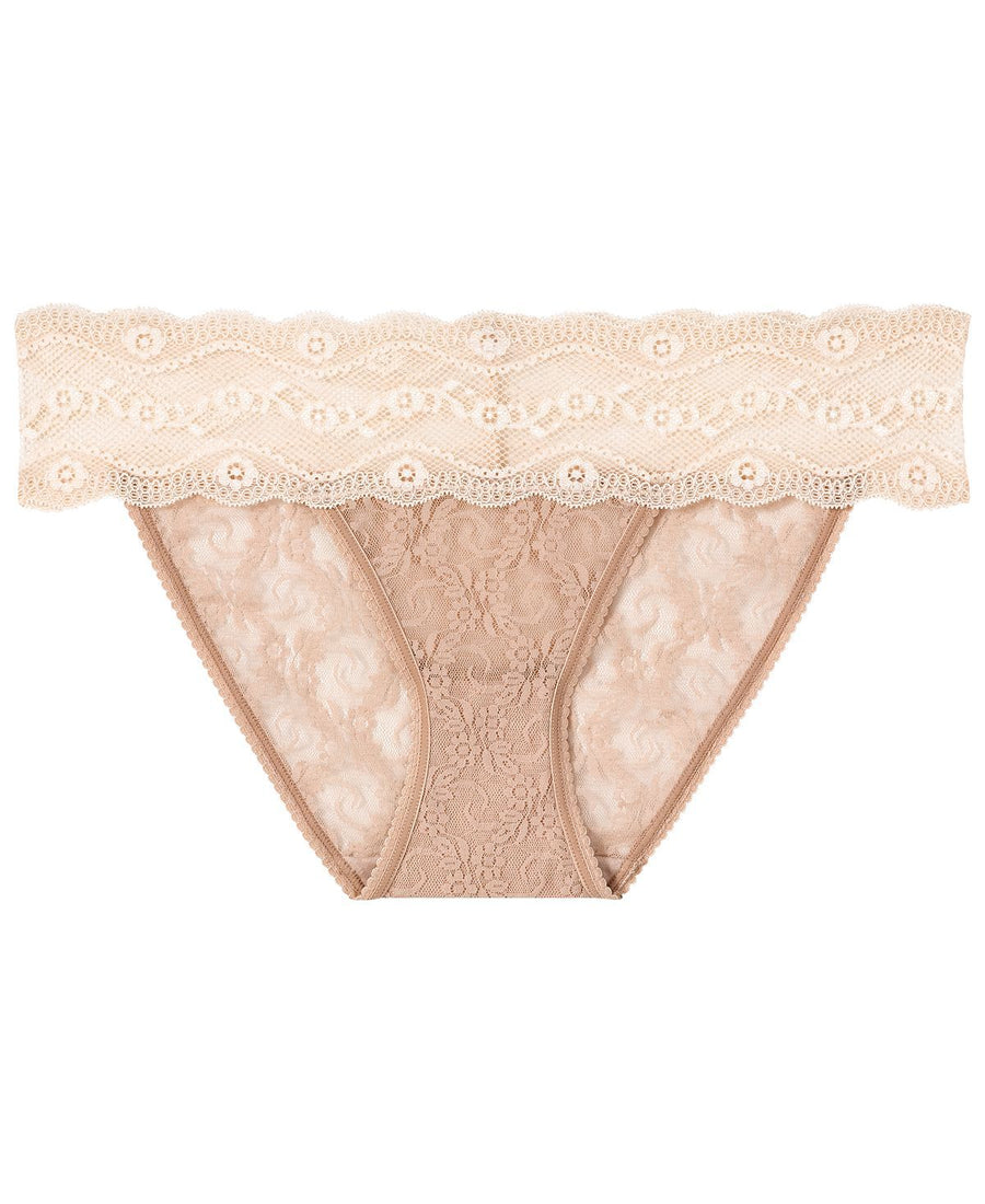 B.tempt'd By Wacoal Lace Kiss Bikini Underwear 978182 Naughty Naked- Nude 01