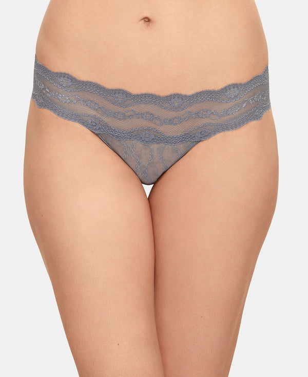 B.tempt'd By Wacoal Lace Kiss Thong Underwear 970182 Flint Stone