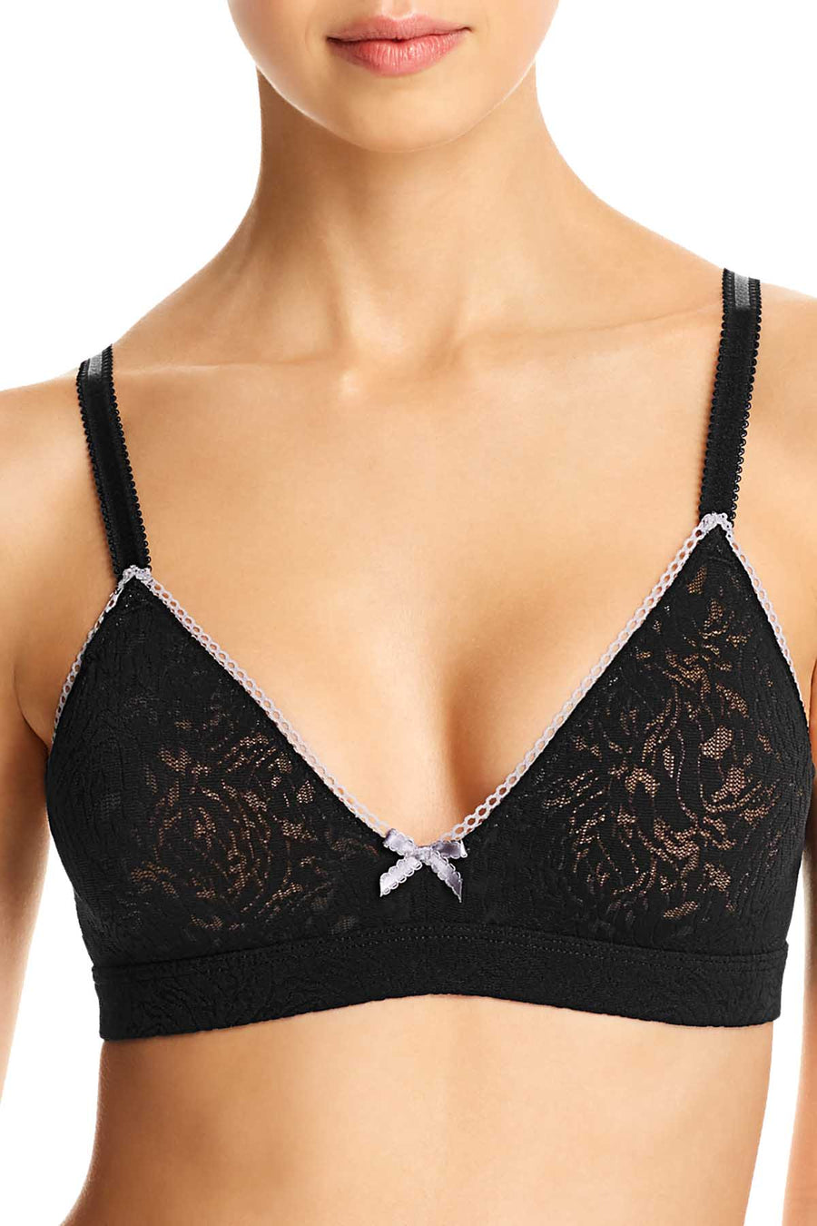 B.tempt'd Night Black Modern Method Lace Bralette