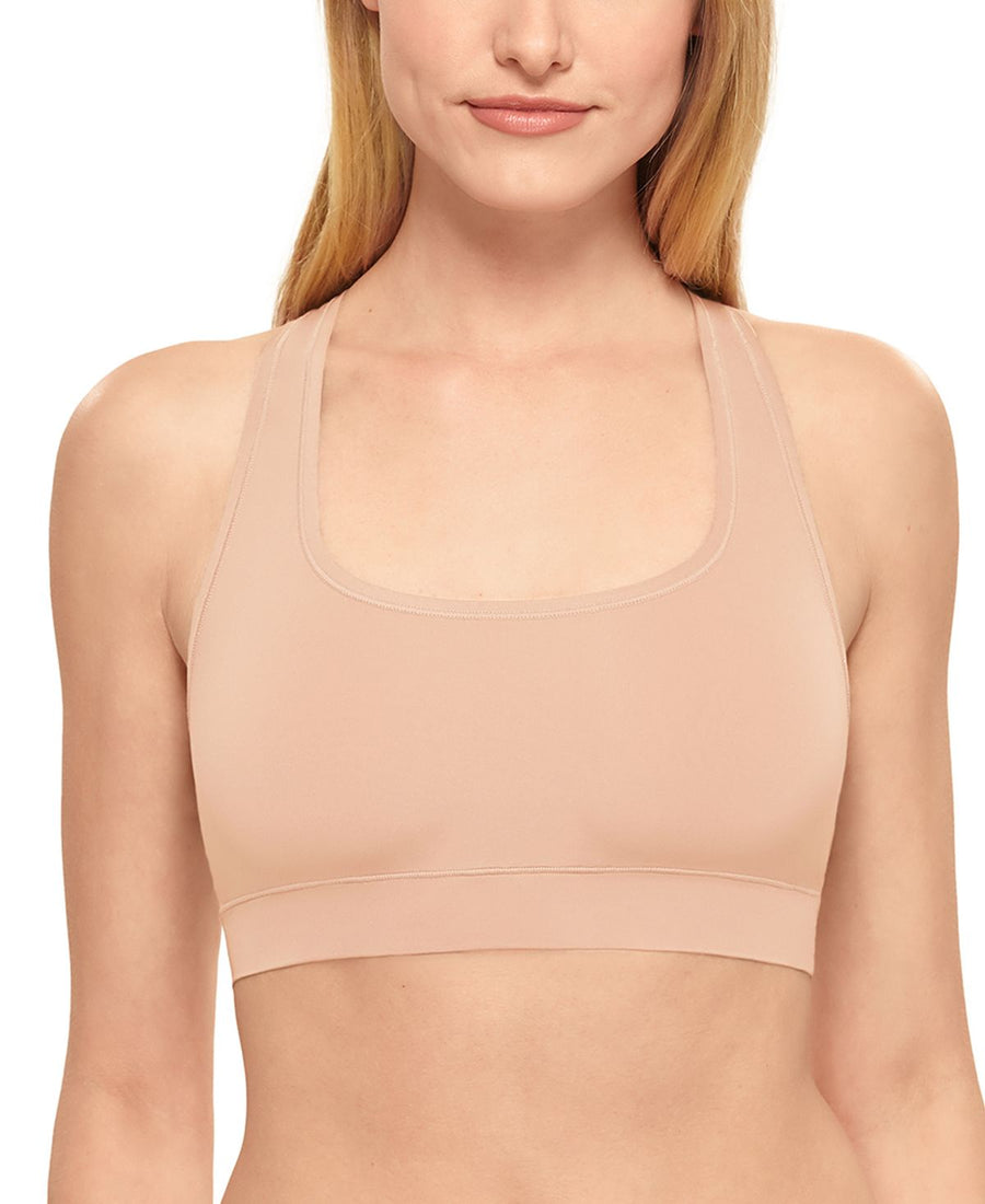 B.tempt'd One Future Foundation Nylon Crop Top Bralette 910389 Rose Smoke