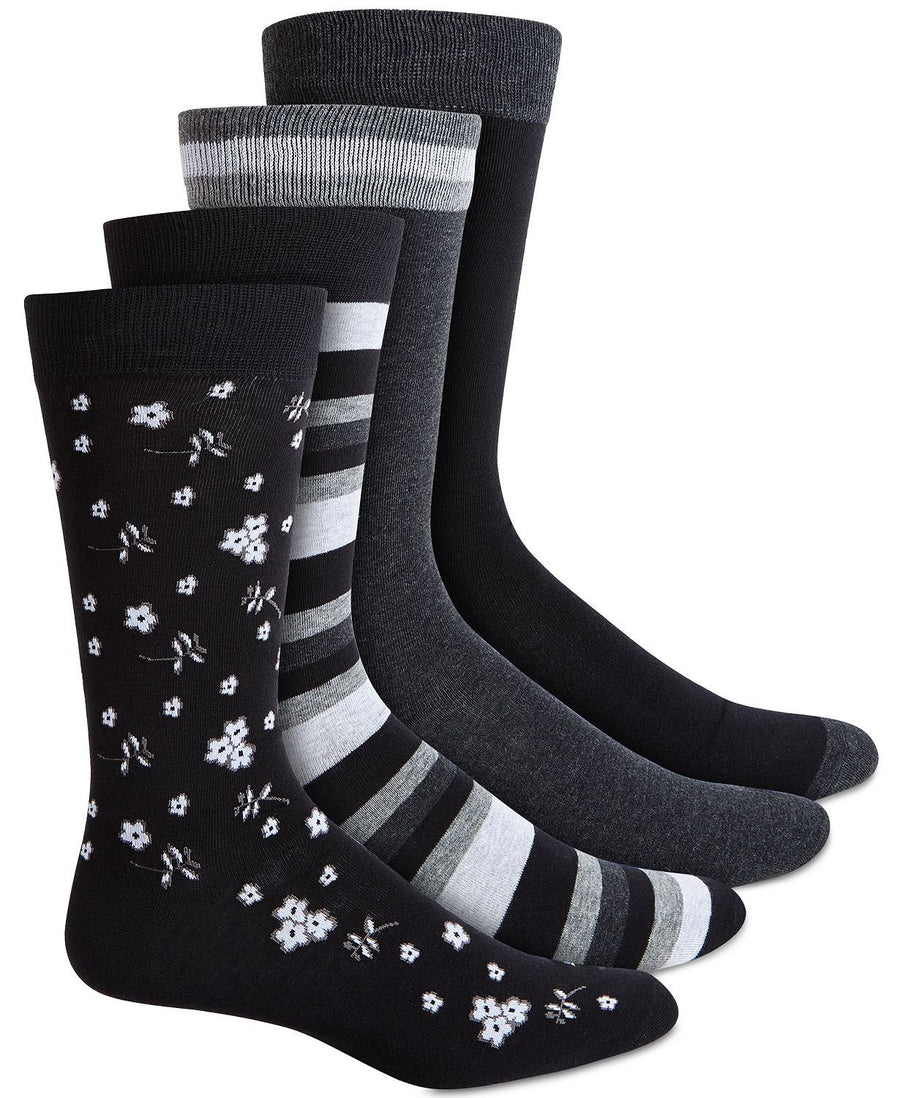 BAR III 4 pk Socks Black White