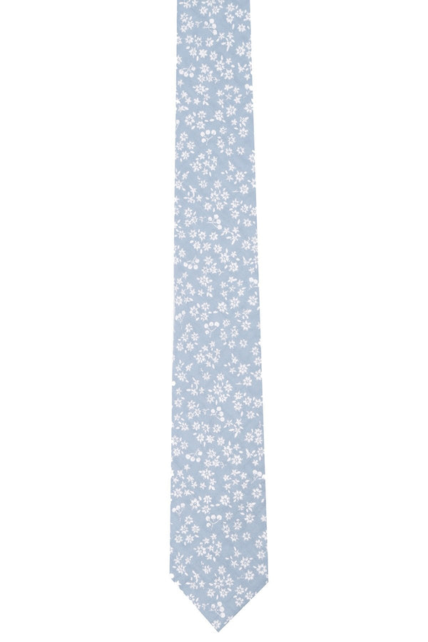BAR III Blue Floral Cristales Skinny Tie