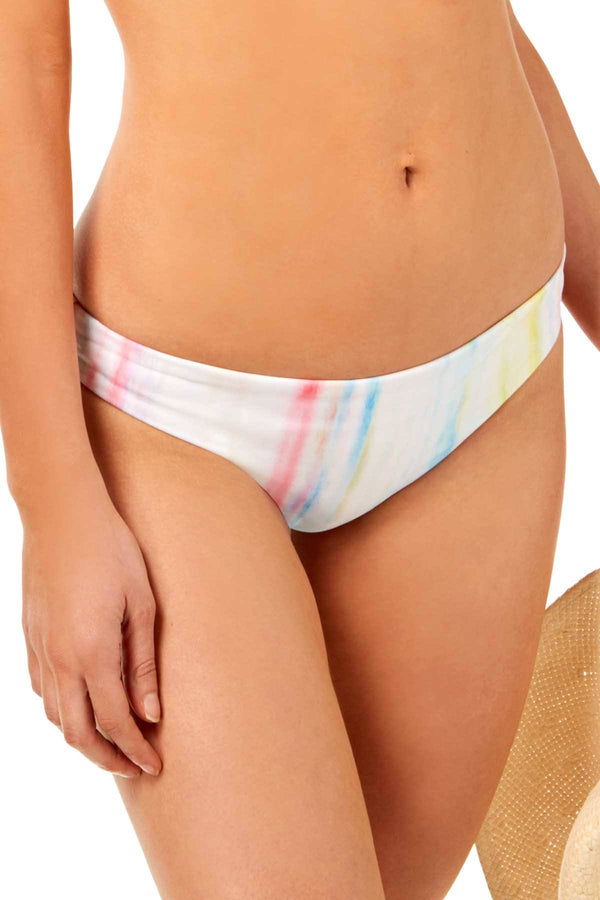 BAR III Cheeky Hipster Bikini Bottom in Watercolor Stripe