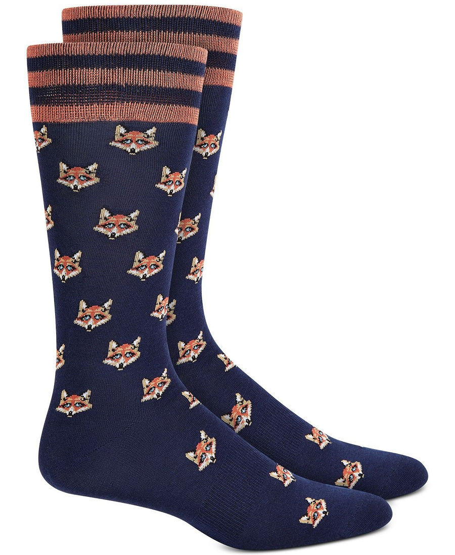 BAR III Fox Socks Navy Orange
