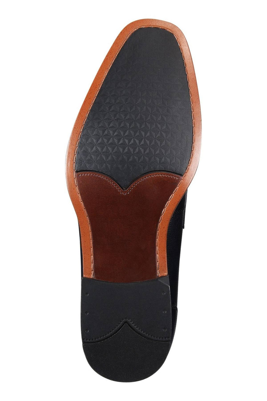 BAR III Navy-Blue Beau Textured Peny Loafer