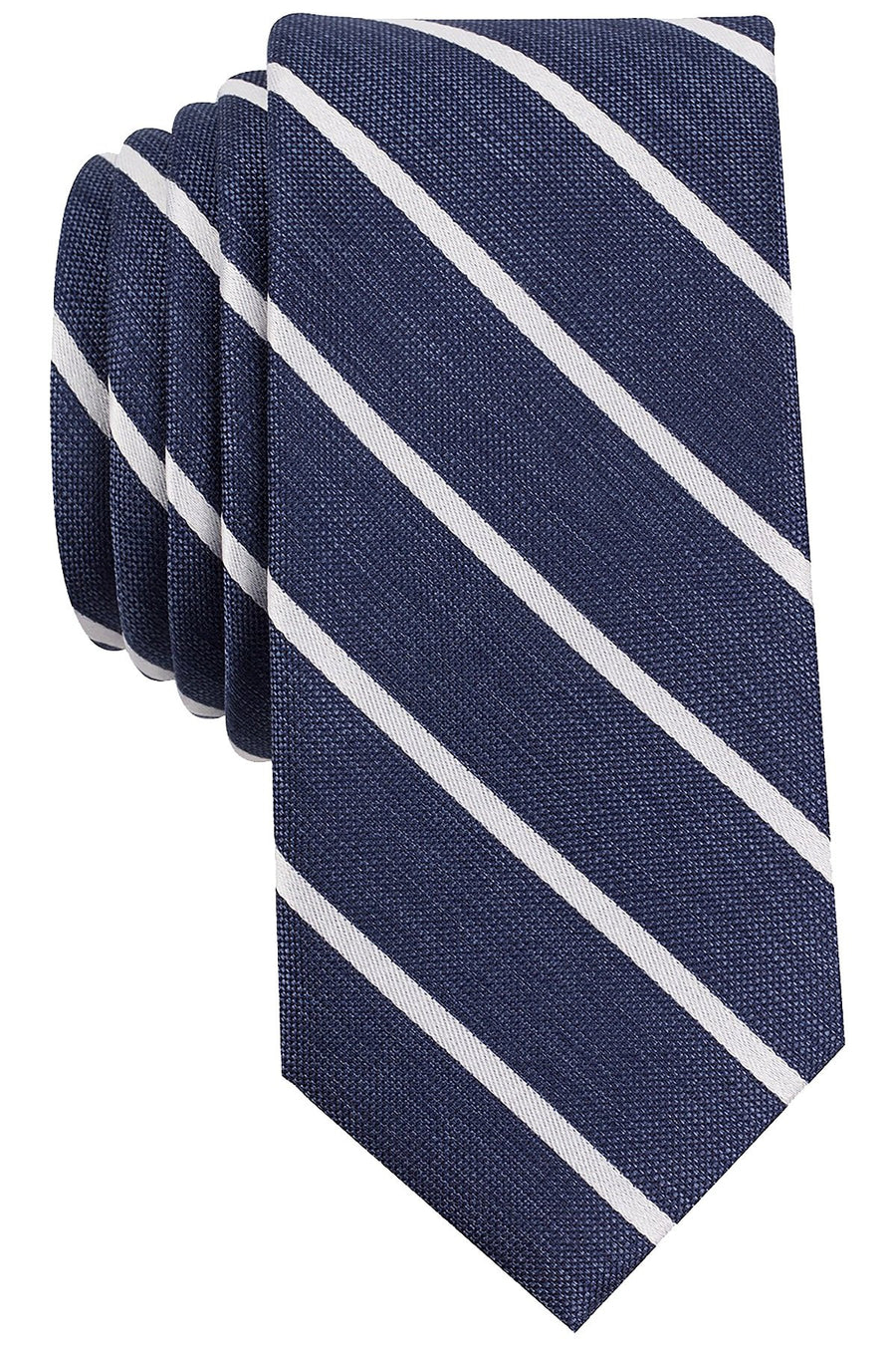 BAR III Navy Cashel-Stripe Skinny Tie