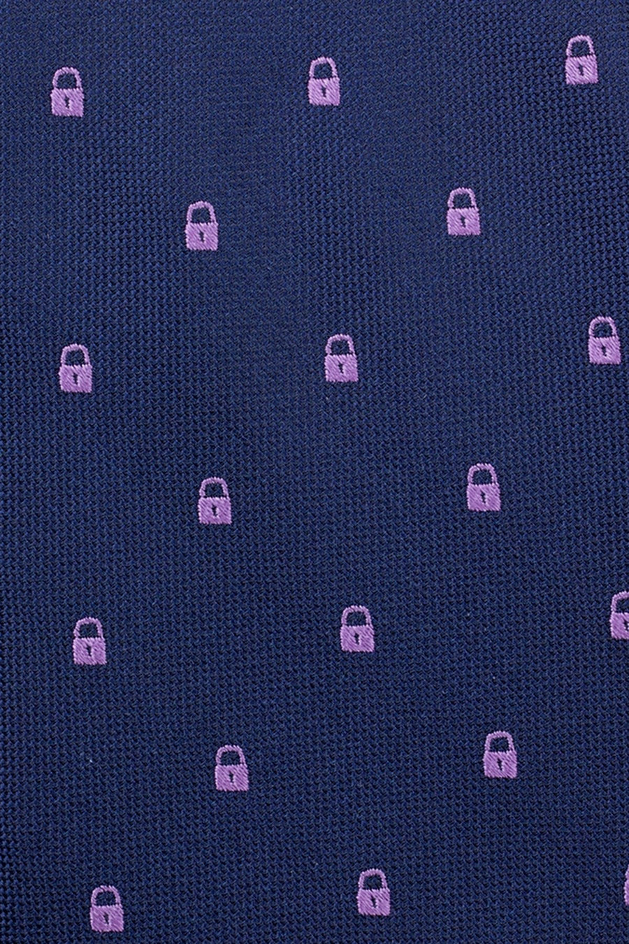 BAR III Navy/Lilac Lock Neat Skinny Tie