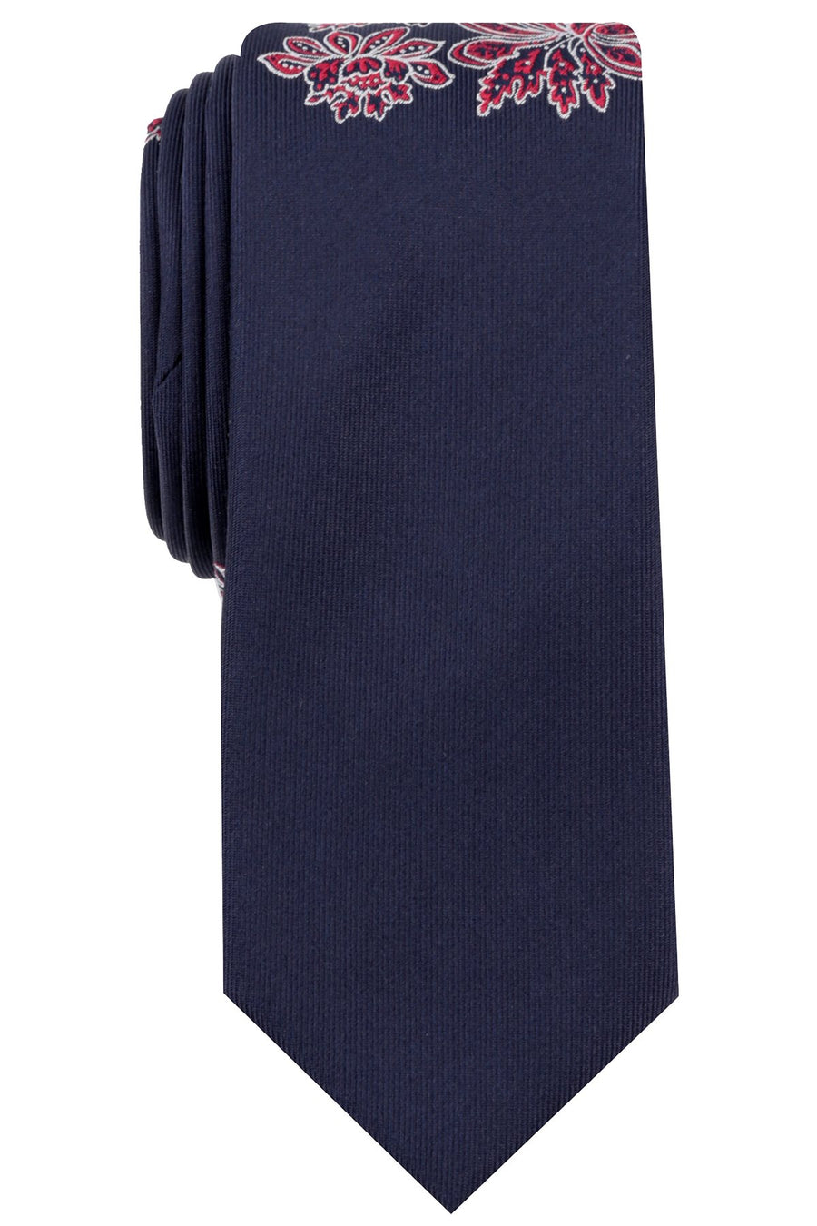 BAR III Navy Namje Floral Skinny Tie