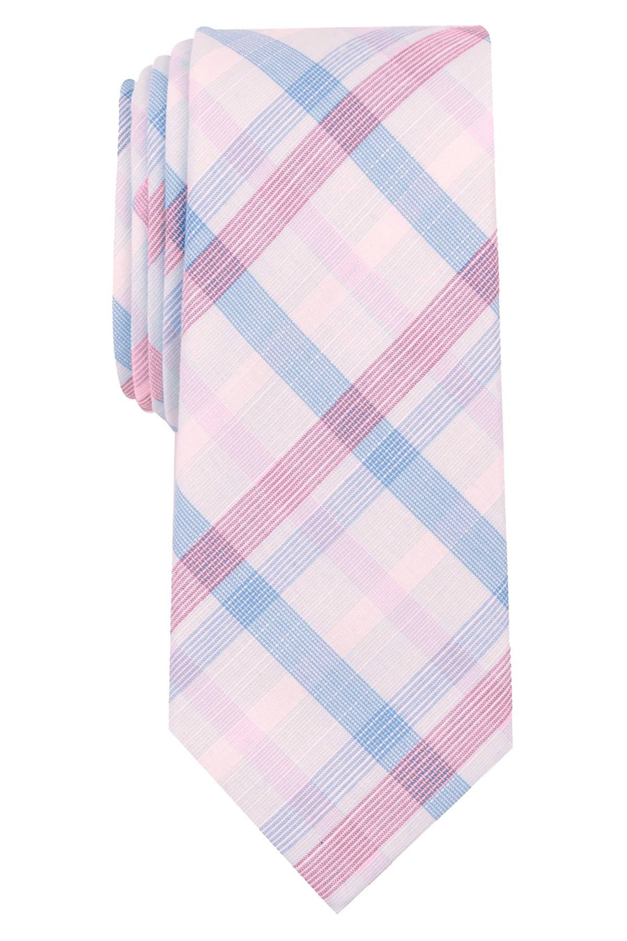 BAR III Pink Whitehaven-Plaid Skinny Tie